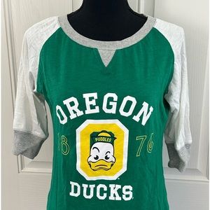 Oregon Ducks Jersey with 3/4 length Sleeve, M